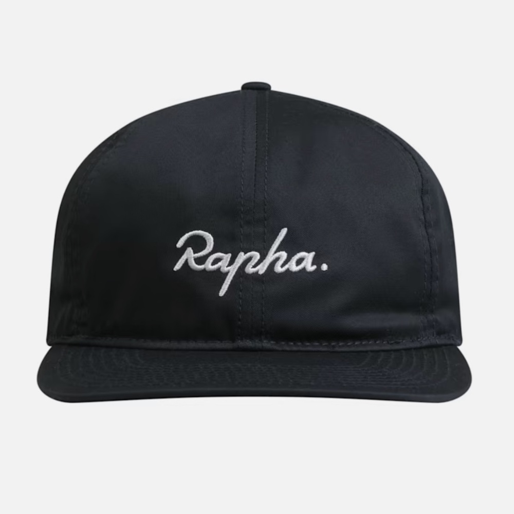 NWT Rapha Trial 6- Panel Cap Black/white Unisex Cycling Casual Adjustable Cotton